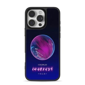 Coldplay purple blue globe Phone Case for iPhone 11-17 & Samsung Galaxy S24-S26