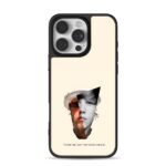 Collage of dual male half faces iPhone 16 Pro Max Black Case