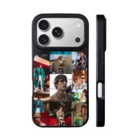 Collage of Justin Bieber photos iPhone 17 Pro Max Black Case