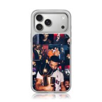 Collage of rapper Drake photos iPhone 17 Pro Max Electroplated Silver Case1