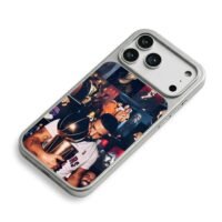 Collage of rapper Drake photos iPhone 17 Pro Max Electroplated Silver Case2