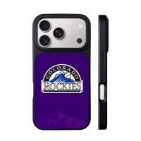 Colorado Rockies baseball logo iPhone 17 Pro Max Black Case