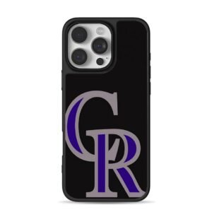 Colorado Rockies CR MLB team logo Phone Case for iPhone 11-17 & Samsung Galaxy S24-S26