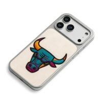 Colorful embroidered bull head Phone Case for iPhone 11-17 & Samsung Galaxy S24-S26 - Image 5