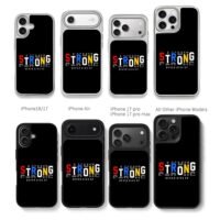 Colorful Strong Never Give Up Chris Brown Phone Case Black Electroplated Silver For Iphone 11 To 17