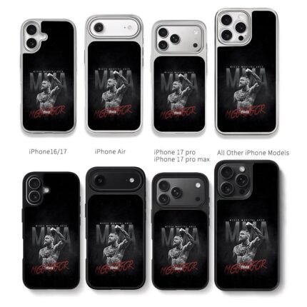 Conor McGregor MMA victory art Chris Brown Phone Case Black Electroplated Silver For Iphone 11 To 17