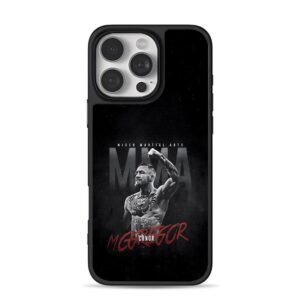 Conor McGregor MMA victory art iPhone 16 Pro Max Black Case