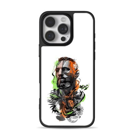 Conor McGregor split graffiti art iPhone 16 Pro Max Black Case