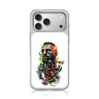 Conor McGregor split graffiti art iPhone 17 Pro Max Electroplated Silver Case1