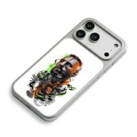 Conor McGregor split graffiti art iPhone 17 Pro Max Electroplated Silver Case2