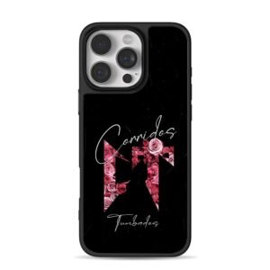 Corridos Tumbados rose logo Phone Case for iPhone 11-17 & Samsung Galaxy S24-S26
