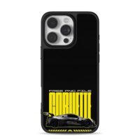 Corvette GT3R black supercar iPhone 16 Pro Max Black Case