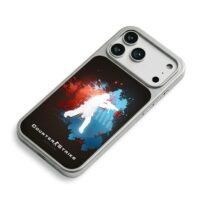 Counter Strike soldier splash iPhone 17 Pro Max Electroplated Silver Case2