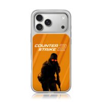 CounterStrike2 soldier orange iPhone 17 Pro Max Electroplated Silver Case1