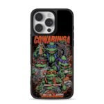 Cowabunga TMNT with pizza boombox iPhone 16 Pro Max Black Case