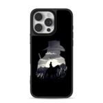 Cowboy on horse wild west moon Phone Case for iPhone 11-17 & Samsung Galaxy S24-S26