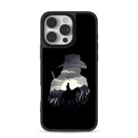 Cowboy on horse wild west moon Phone Case for iPhone 11-17 & Samsung Galaxy S24-S26