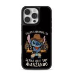 Cowboy Stitch Spanish text iPhone 16 Pro Max Black Case
