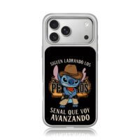 Cowboy Stitch Spanish text iPhone 17 Pro Max Electroplated Silver Case1
