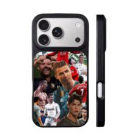 CR7 football club collage iPhone 17 Pro Max Black Case