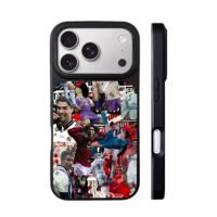 CR7 football collage spiderman iPhone 17 Pro Max Black Case