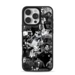 CR7 Man Utd football collage iPhone 16 Pro Max Black Case