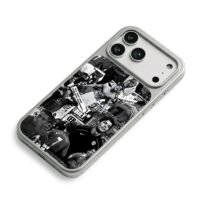 CR7 Man Utd football collage iPhone 17 Pro Max Electroplated Silver Case2