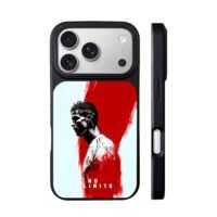 CR7 red profile art No Limits iPhone 17 Pro Max Black Case