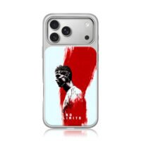 CR7 red profile art No Limits iPhone 17 Pro Max Electroplated Silver Case1