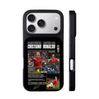 CR7 Ronaldo soccer collage iPhone 17 Pro Max Black Case