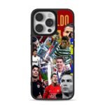 CR7 soccer trophy montage iPhone 16 Pro Max Black Case
