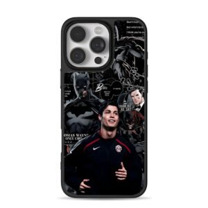 CR7 x Batman comic collage Phone Case for iPhone 11-17 & Samsung Galaxy S24-S26