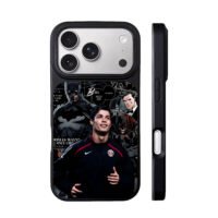 CR7 x Batman comic collage iPhone 17 Pro Max Black Case