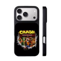 Crash Bandicoot jungle art iPhone 17 Pro Max Black Case