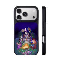 Crash Spyro Sir Dan campfire iPhone 17 Pro Max Black Case