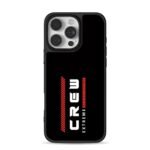 CREW Extreme Reckless Attitude racing stripe iPhone 16 Pro Max Black Case