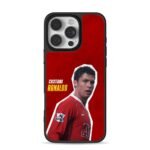 Cristiano Ronaldo MU red shirt Phone Case for iPhone 11-17 & Samsung Galaxy S24-S26