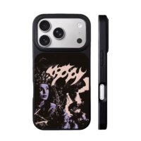 Crying crowned goth flame art iPhone 17 Pro Max Black Case