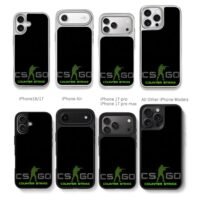 CSGO Counter Strike shooting soldier art Chris Brown Phone Case Black Electroplated Silver For Iphone 11 To 17