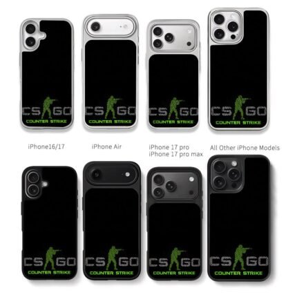 CSGO Counter Strike shooting soldier art Chris Brown Phone Case Black Electroplated Silver For Iphone 11 To 17