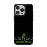 CSGO Counter Strike shooting soldier art iPhone 16 Pro Max Black Case