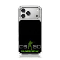 CSGO Counter Strike shooting soldier art iPhone 17 Pro Max Electroplated Silver Case1