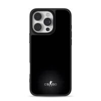 CSGO logo with aiming soldier iPhone 16 Pro Max Black Case