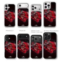 CSGO masked sniper red smoke Chris Brown Phone Case Black Electroplated Silver For Iphone 11 To 17
