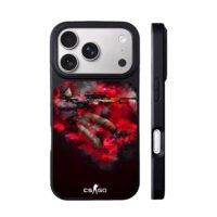 CSGO masked sniper red smoke iPhone 17 Pro Max Black Case