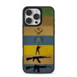 CSGO military soldier gun art iPhone 16 Pro Max Black Case