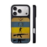 CSGO military soldier gun art iPhone 17 Pro Max Black Case