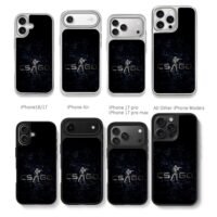 CSGO shooting soldier dark art Chris Brown Phone Case Black Electroplated Silver For Iphone 11 To 17
