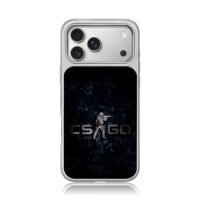 CSGO shooting soldier dark art iPhone 17 Pro Max Electroplated Silver Case1