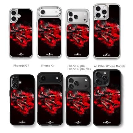 CSGO sniper soldier red smoke Chris Brown Phone Case Black Electroplated Silver For Iphone 11 To 17